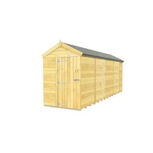 DIY Sheds 5x18 Apex Shed - Single Door With Windows