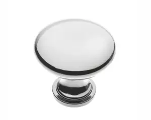 Kitchen Cupboard Cabinet Door Drawer Round Knob Handle Terni by GTV Chrome