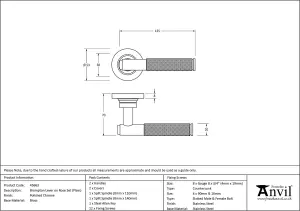 From The Anvil Polished Chrome Brompton Lever on Rose Set (Plain)