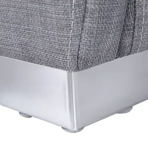 Fabric EU Double Bed Grey PARIS