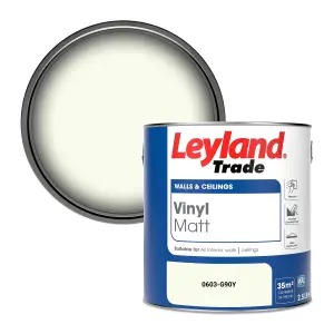 Leyland Trade Vinyl Matt Walls & Ceilings Emulsion Paint (0603-G90Y) 2.5L