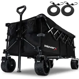 MoverX 300L Festival Trolley, Folding Wagon, Portable Camping Cart, Collapsible Foldable Trolly for Beach Outdoor Garden, 180KG