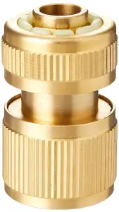 Silverline Quick Connector Auto Stop Brass - 1/2" Female