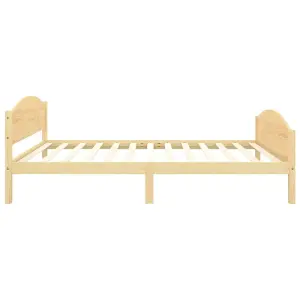 Berkfield Bed Frame Solid Pine Wood 120x200 cm