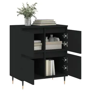 Marcele Bedside Table Black