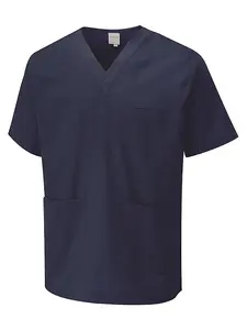 Uneek - Unisex Scrub Tunic - 65% Polyester 35% Cotton - Navy - Size XS