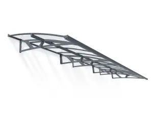 Palram - Canopia Amsterdam Door canopy, (H)330mm (W)6705mm (D)139mm