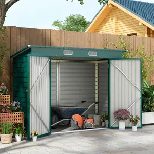 Garden Storage Shed Green