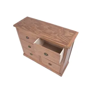 Tirolo 6 Drawer Chest of Drawers Brass Cup Handle