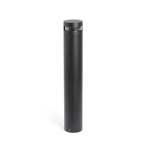 Luminosa Bast Integrated LED Bollards Outdoor Ground Light Black, 3000K, IP65