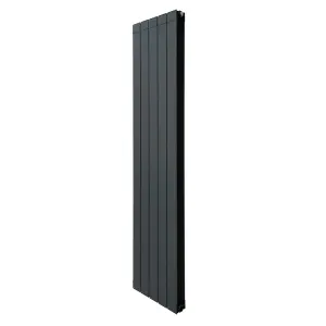 Aluminium Radiator - 1800mm x 395mm - Anthracite Grey