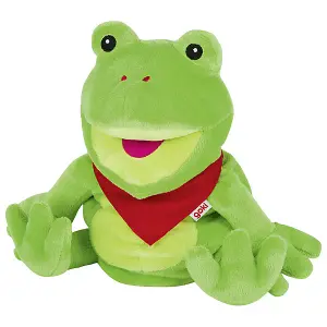 Goki Frog Hand Puppet Soft Plush Figure