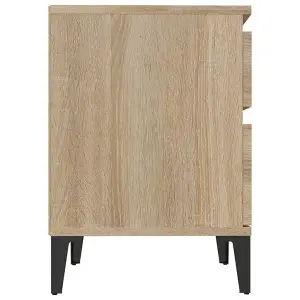 Berkfield Bedside Cabinets 2 pcs Sonoma Oak 40x35x50 cm