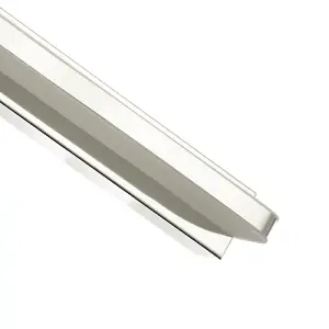 Modern Chrome Plated LED Bathroom Strip Wall Lamp with Switch Button and Glass