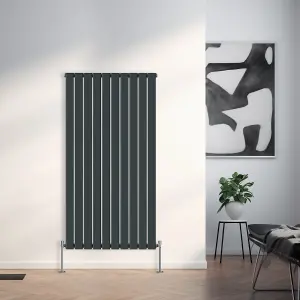 Right Radiators 1600x680 mm Vertical Single Flat Panel Designer Radiator Central Heating Rads Anthracite