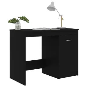 Berkfield Desk Black 100x50x76 cm Engineered Wood