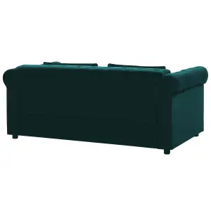 Sofa Bed CHESTERFIELD Emerald Green Velvet