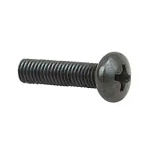 Penn Elcom M6 Pozi Drive Pan Head Screws Black 30mm/1.18" S1120K