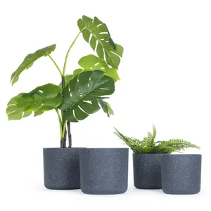 LIVIVO Indoor Plant Pots - Set of 2, 18cm