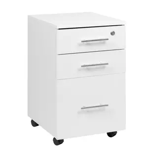 3 Drawer Filing Cabinet White