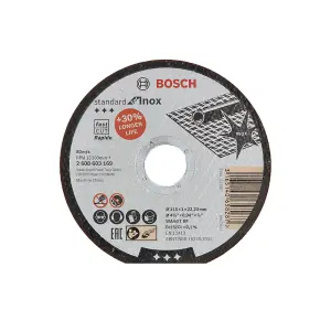 115mm x 1mm Standard for Inox Rapido Cutting Disc Straight