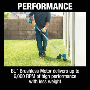 Makita DUR190LZX3 Brushless 18v Cordless Grass Line Trimmer + Brushcutter Blade