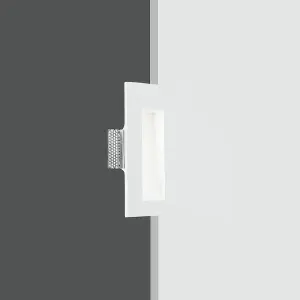 Luminosa ARIEL Recessed Wall Light White 11x24.5x5.5cm