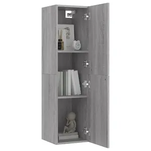 Berkfield Wall-mounted TV Cabinet Grey Sonoma 30.5x30x110 cm