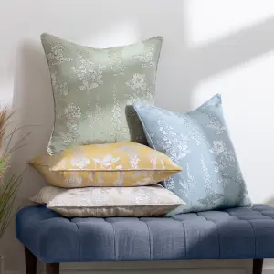 Wylder Sophia Floral Jacquard Feather Filled Cushion