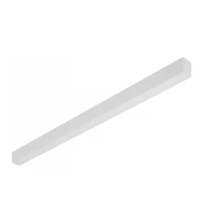 CGC Luna White Linear LED Suspended Ceiling Light Pendant 1.2m 4000k Natural White LED