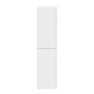 GoodHome Levanna Tall deep Matt White Double Bathroom Column cabinet (H)160cm (W)40cm