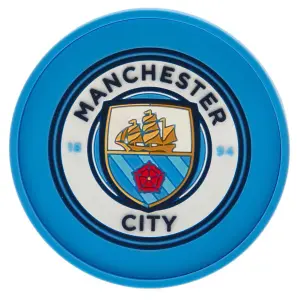 Manchester City FC Coaster Sky Blue (One Size)