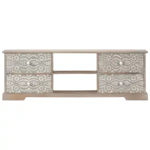 Berkfield TV Cabinet 120x30x40 cm Solid Acacia Wood