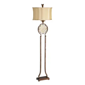 Floor Lamp British Bronze Oxidized Bronze LED E27 60W Bulb