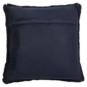 Bosie Lamina Navy Blue Square Cushion