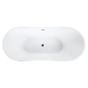 Freestanding Bath 1700 x 770 mm White ANTIGUA