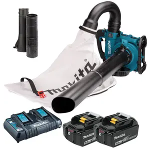 Makita DUB363ZV Twin LXT 18v / 36v Brushless Leaf Blower Mulcher Vacuum 2x 5.0ah