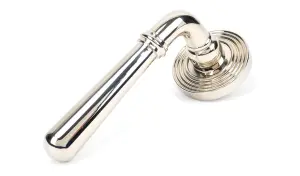 From The Anvil Polished Nickel Newbury Lever on Rose Set (Beehive) - Unsprung