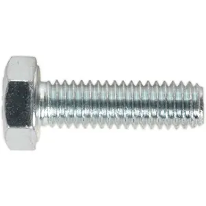 50 Pack M6 x 20mm Zinc Plated Setscrews - Grade 8.8 Fully Threaded DIN 933