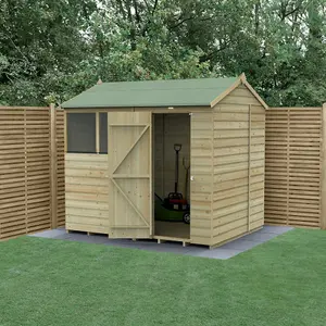 Beckwood 8x6 Reverse Apex Shed - 2 Windows