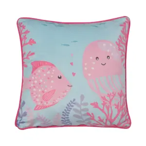 Mermaid Vibes Velvet Filled Cushion