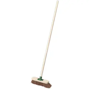 Versatile Soft Bristle Broom with 300mm Brush Head for Indoor and Outdoor Cleaning