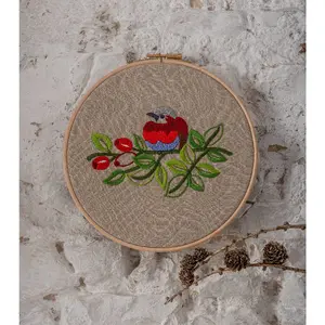 HOOP RND V/BIRDS - Embroidery Kit: Essentials: Vintage Birds - Anchor