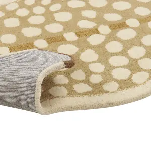 Wool Kids Rug Fawn 100 x 160 cm Beige YONA