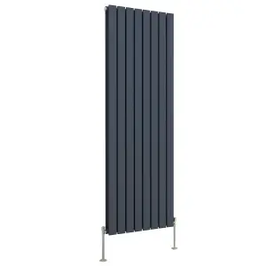 Right Radiators 1600x544 mm Vertical Double Flat Panel Designer Radiator Anthracite