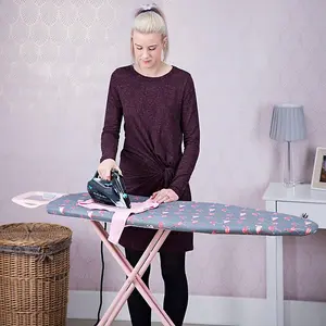 Minky Flamingo Pink Limited Edition Ironing Board