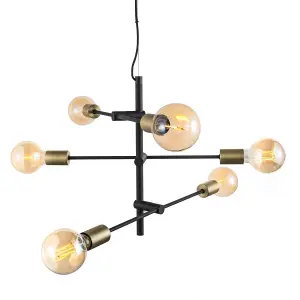 Nordlux Josefine Indoor Living Dining Metal Pendant Ceiling Light in Matt Black (Diam) 4.2cm