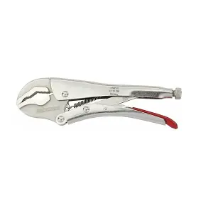 Cresent Locking Molegrip Pliers Set of 2 With Curved Jaw & Wire Cutter 8" & 10"