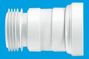 McAlpine WC-F18R 97-107mm Inlet x 4"/110mm Outlet Flexible WC Connector