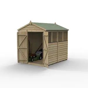 Beckwood 6x8 Apex Shed - 4 Windows - Double Door